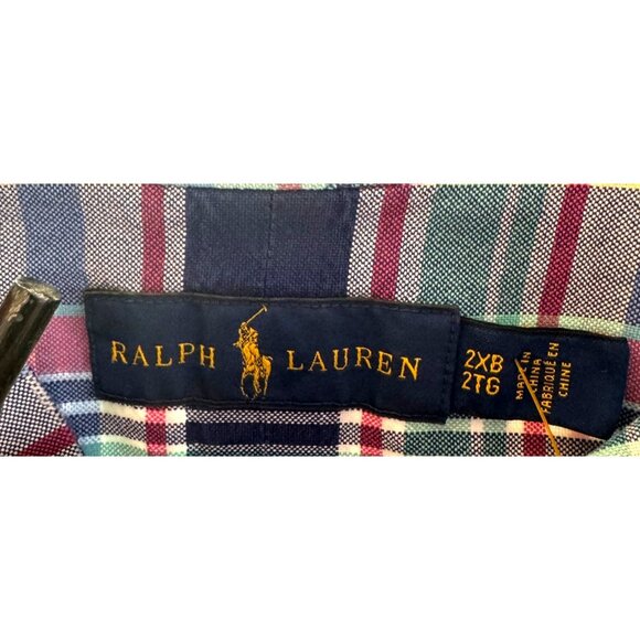 Ralph Lauren Lot of 3  Mens Plaid Button-Down Shirts 2XB Cotton Classic Fit - Picture 8 of 11